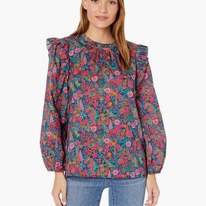 J. Crew Liberty floral blouse